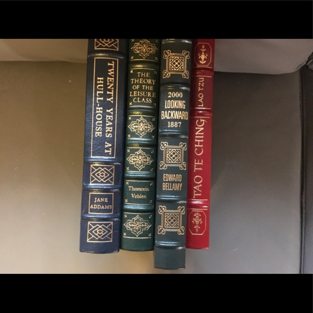 Group of Easton Press books leather bound